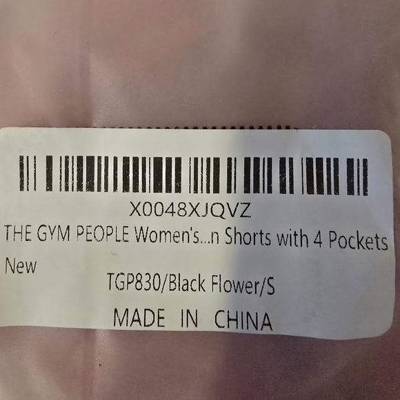 New The Gym People Black And White Floral Womans Size Small Skort With Pockets - Picture 6 of 6